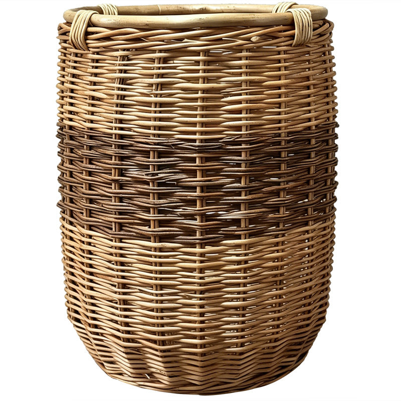Handwoven laundry basket