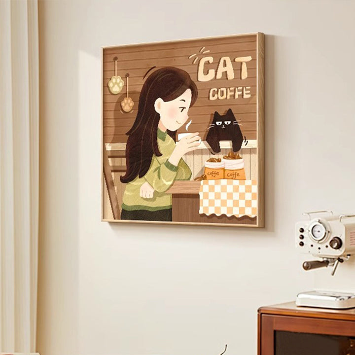 Cat-Themed Wall Art Print