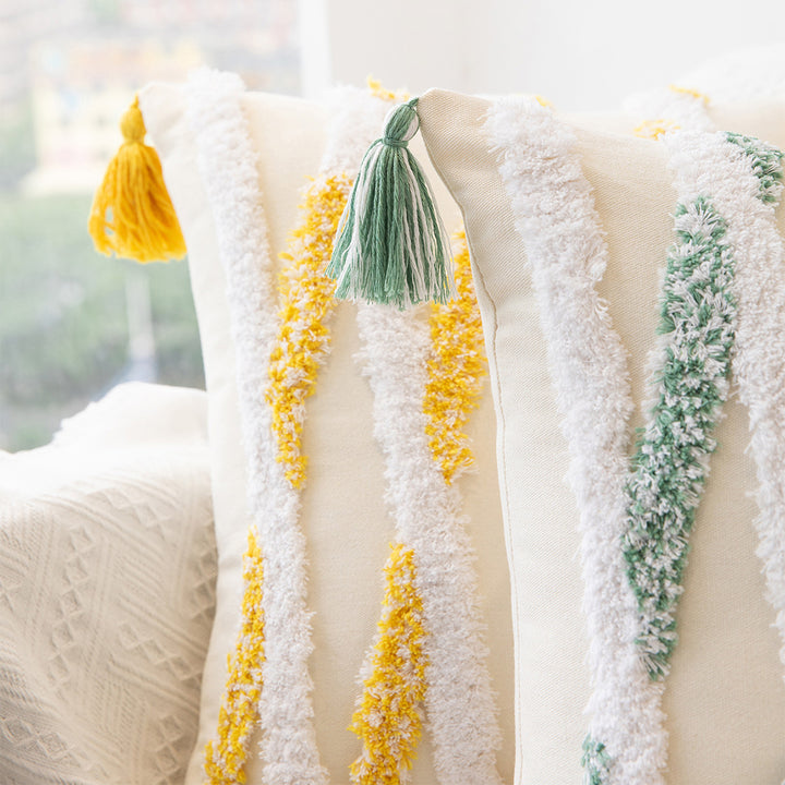 Decorative Textured Throw Pillow for Couch Decoration