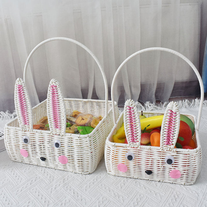 Decorative Bunny-Themed Storage Basket