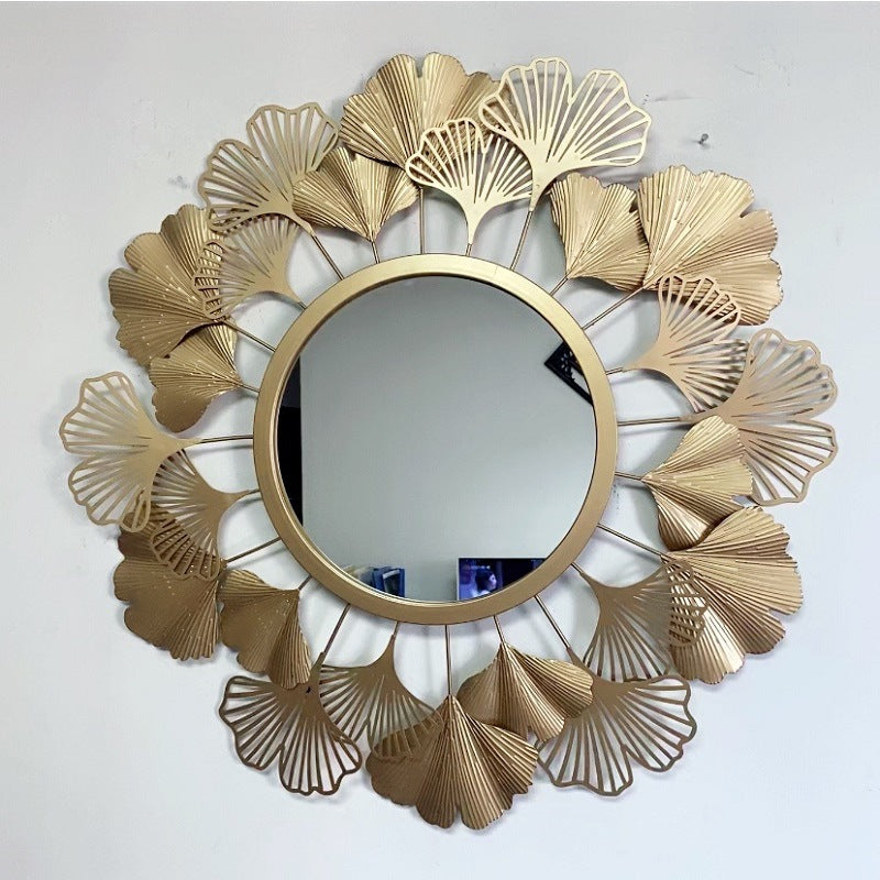 Decorative Ginkgo Leaf Wall Mirror
