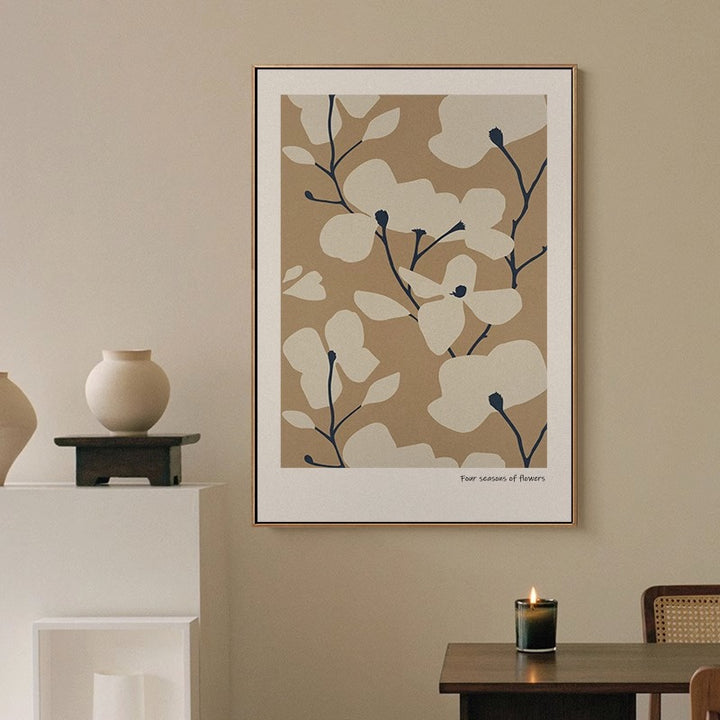 Floral Patterned Wall Art Print