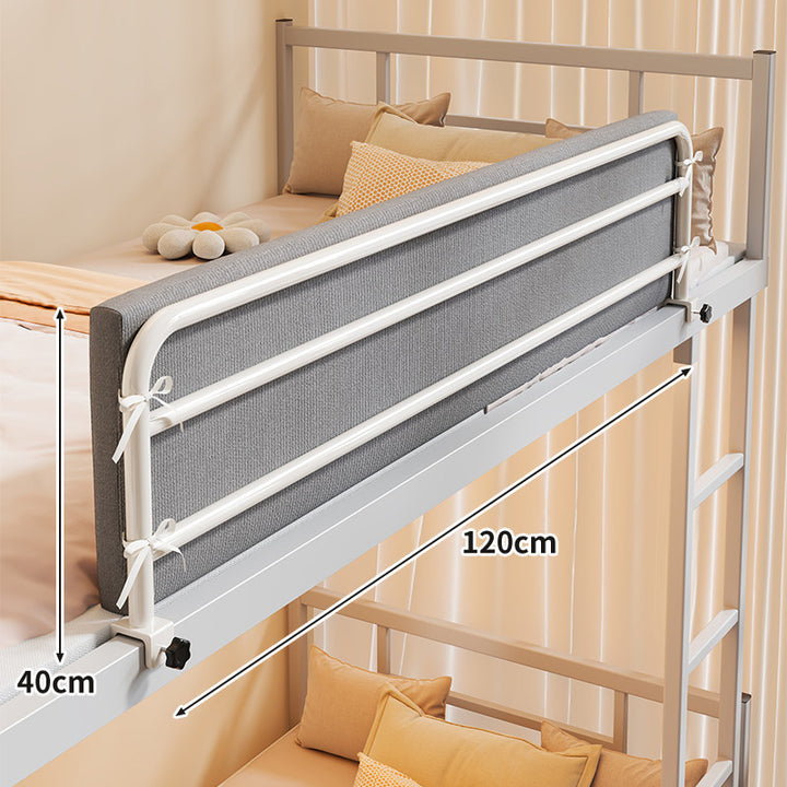 Bunk Bed Safety Side Rail with Padded Fabric Guard and Clamp Mount