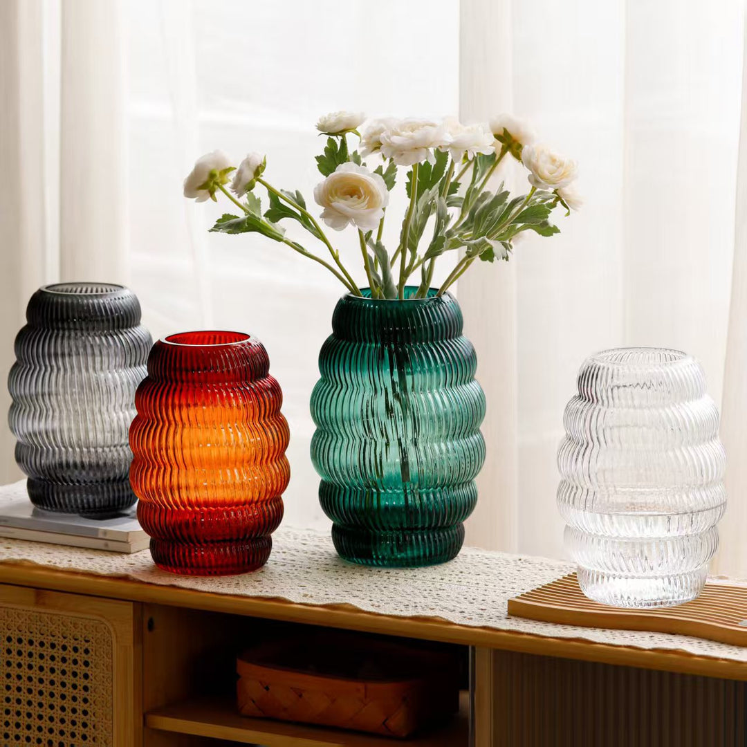 Decorative Textured Glass Vase