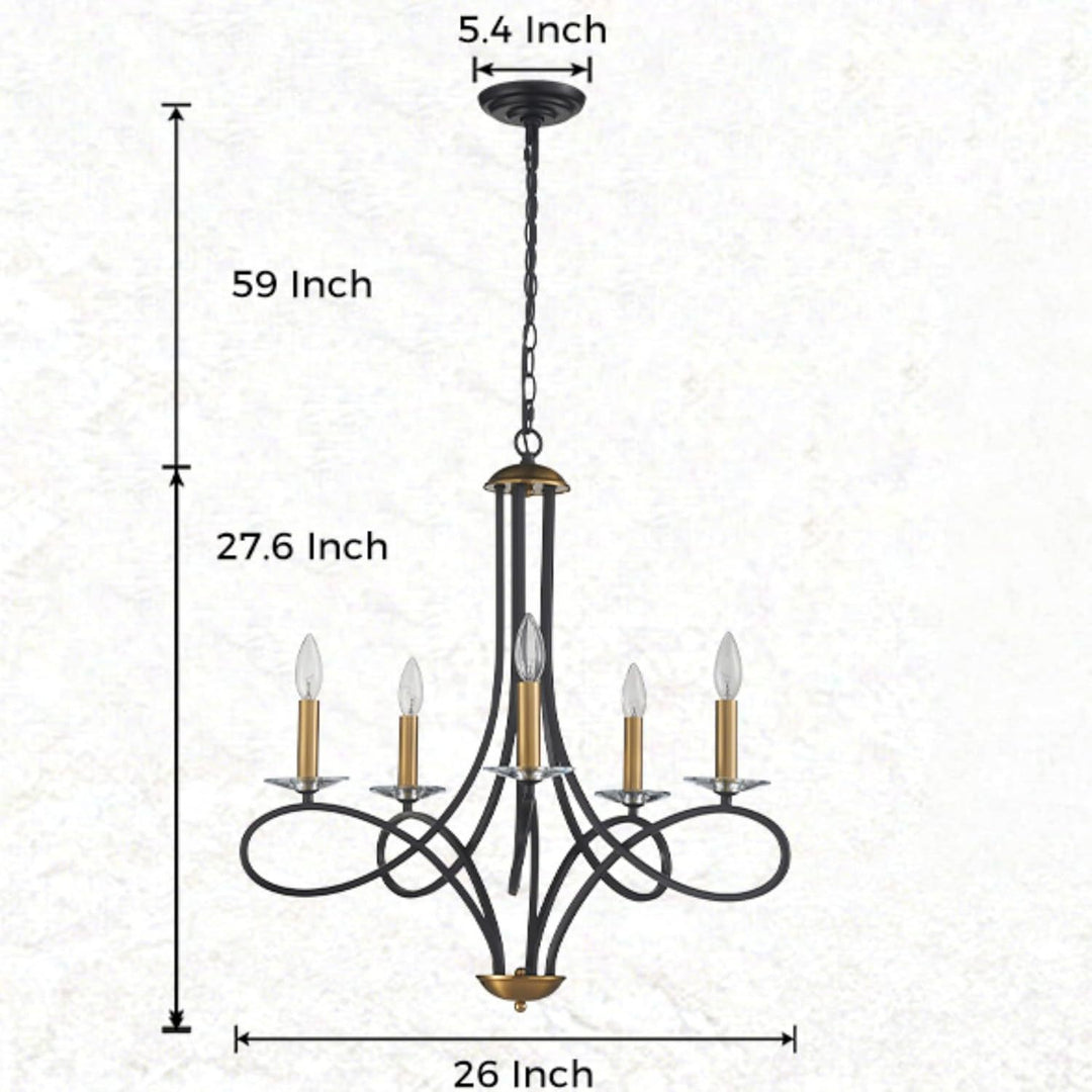 Modern elegant chandelier
