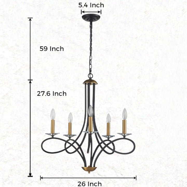 Modern elegant chandelier