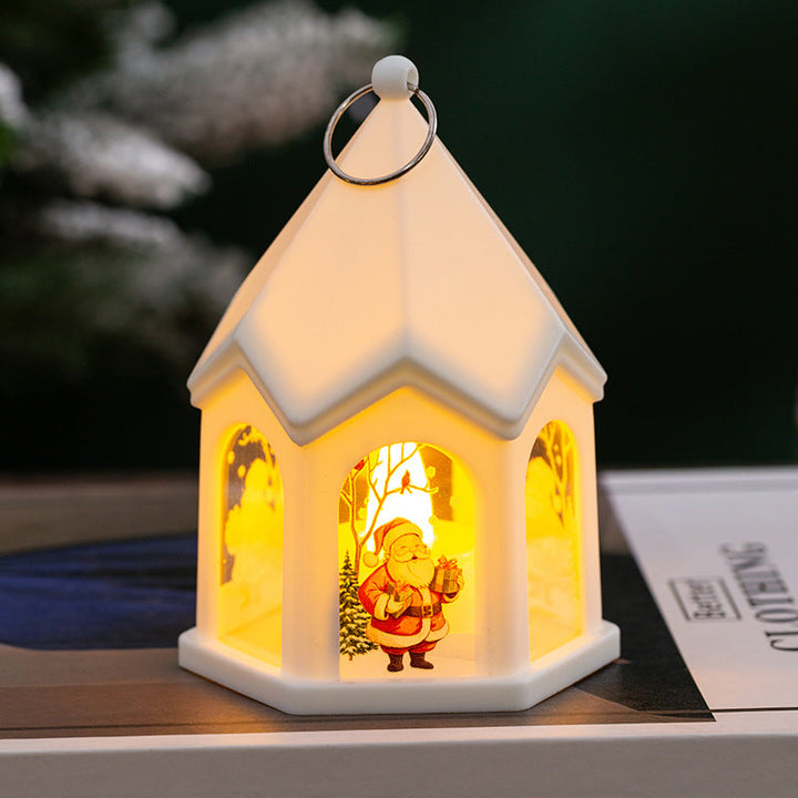 LED Christmas lantern with nostalgic design