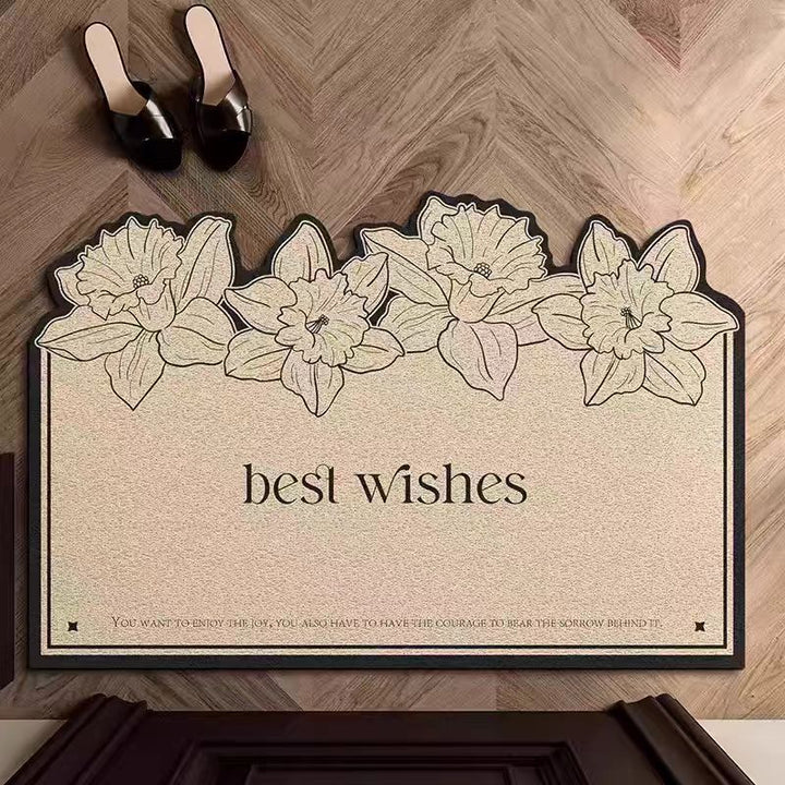 Floral Welcome Mat
