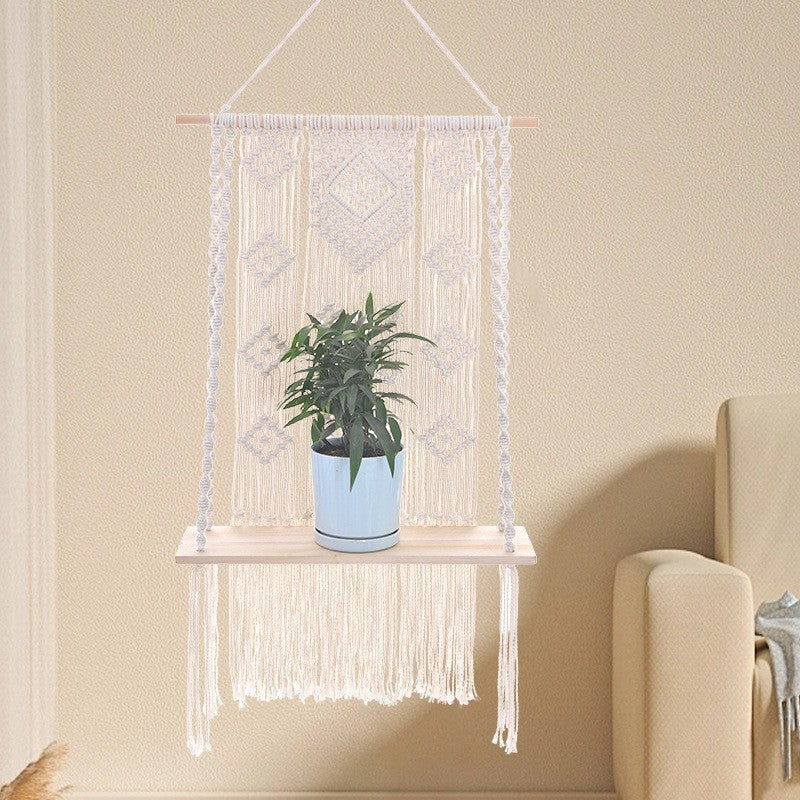 Macrame Plant Shelf