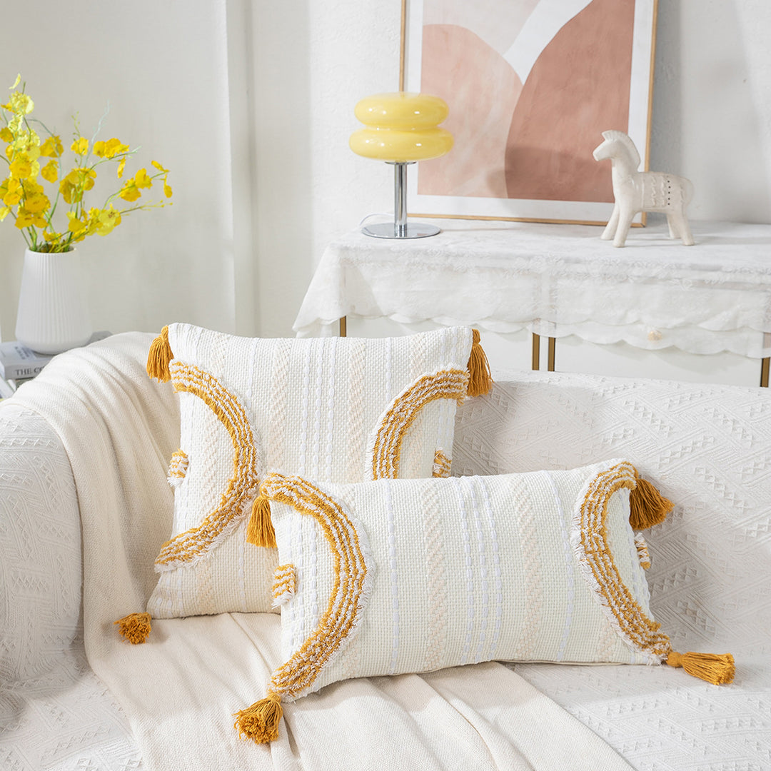Textured Handmade Decorative Throw Pillow