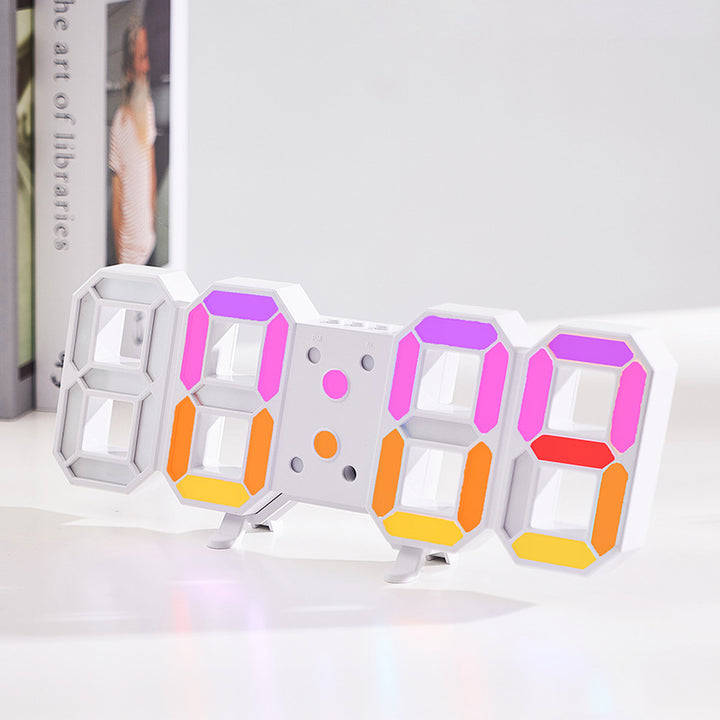Digital watch with color change
