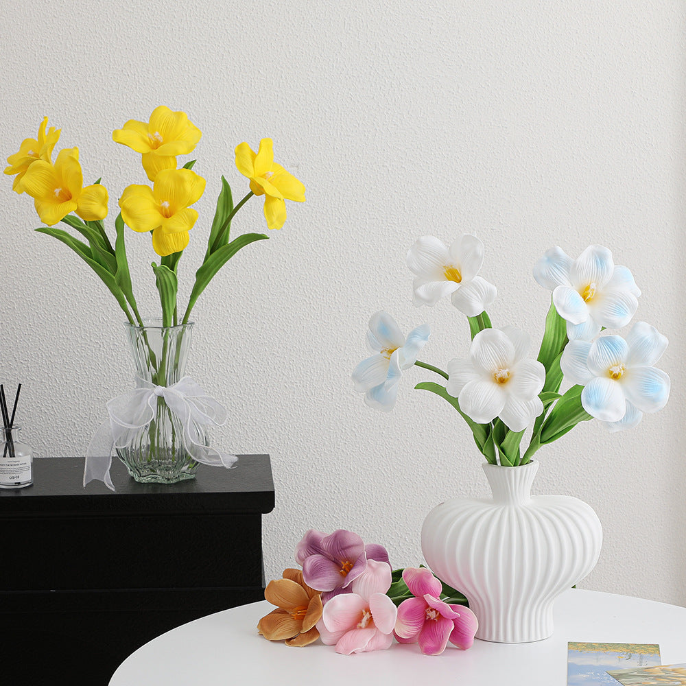 Artificial orchid flower branch with realistic details