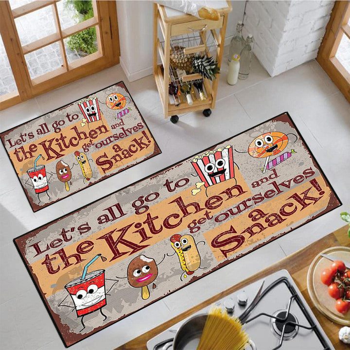 Fun Snack-Themed Kitchen Mat