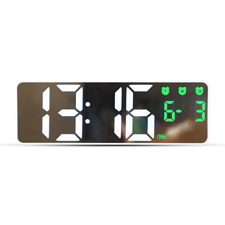 Digital watch with large LED display and multiple alarm function