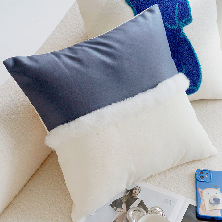 Luxurious Faux Fur Decorative Throw Pillow