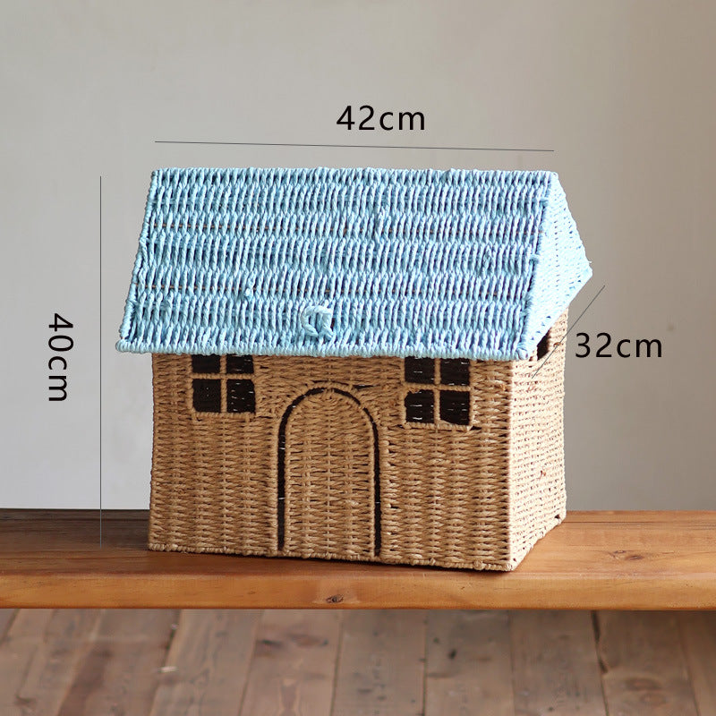 Charming storage basket in house design