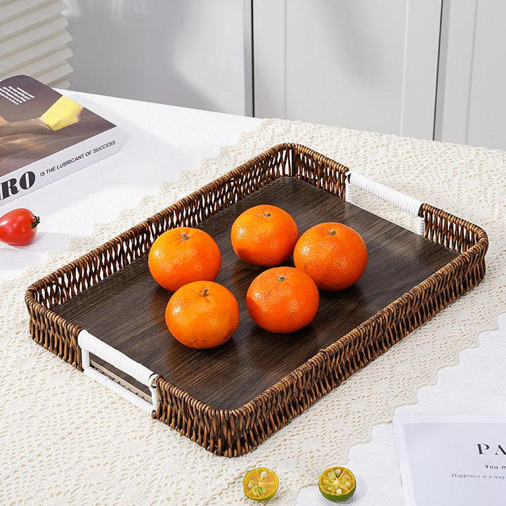 Decorative Woven Serving Tray