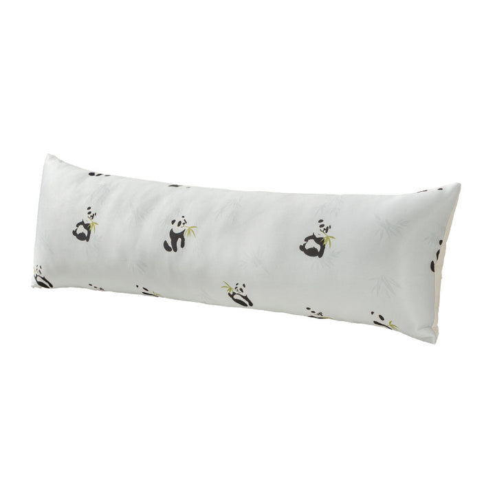 ergonomic extra-long body pillow with memory foam and panda motif cover
