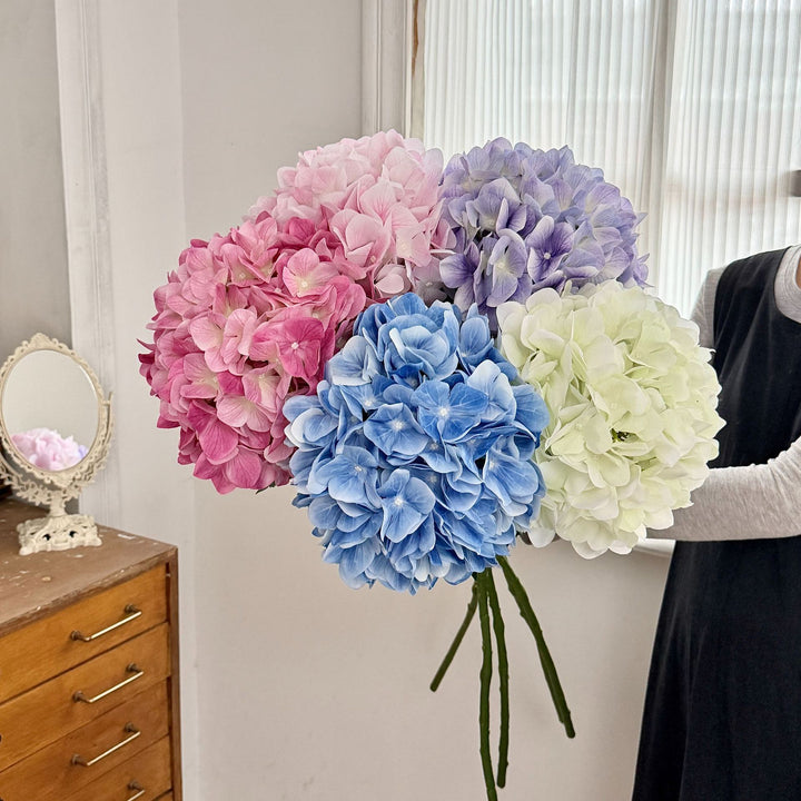 Realistic Faux Hydrangea Bouquet