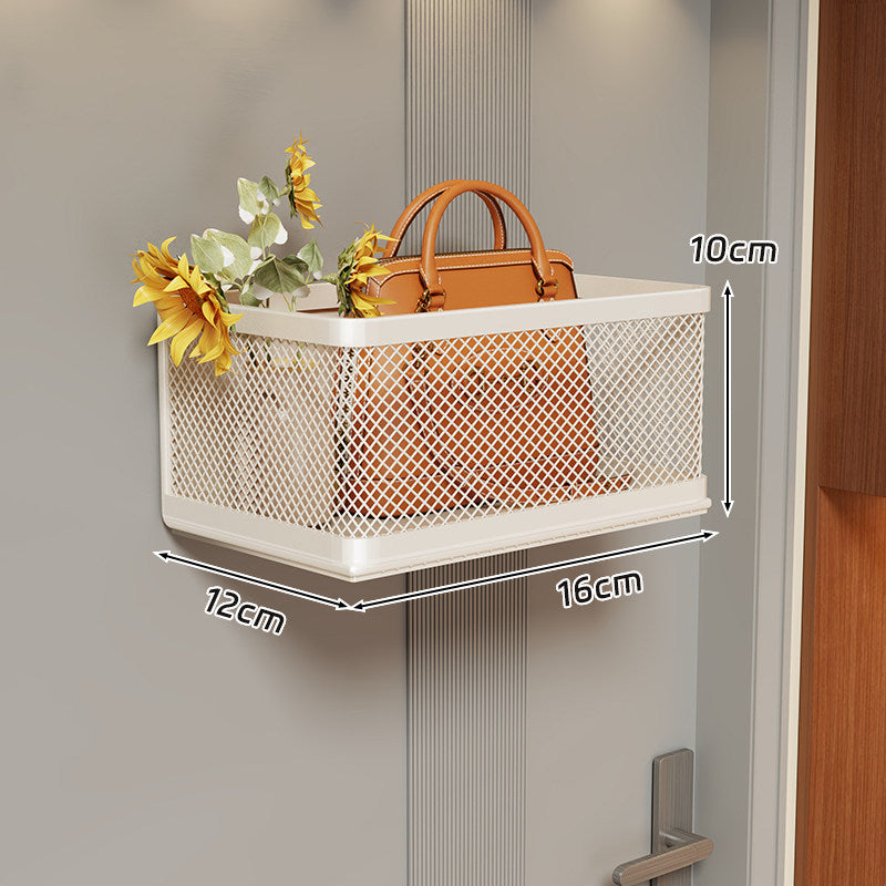 Wall-Mounted Mesh Storage Basket