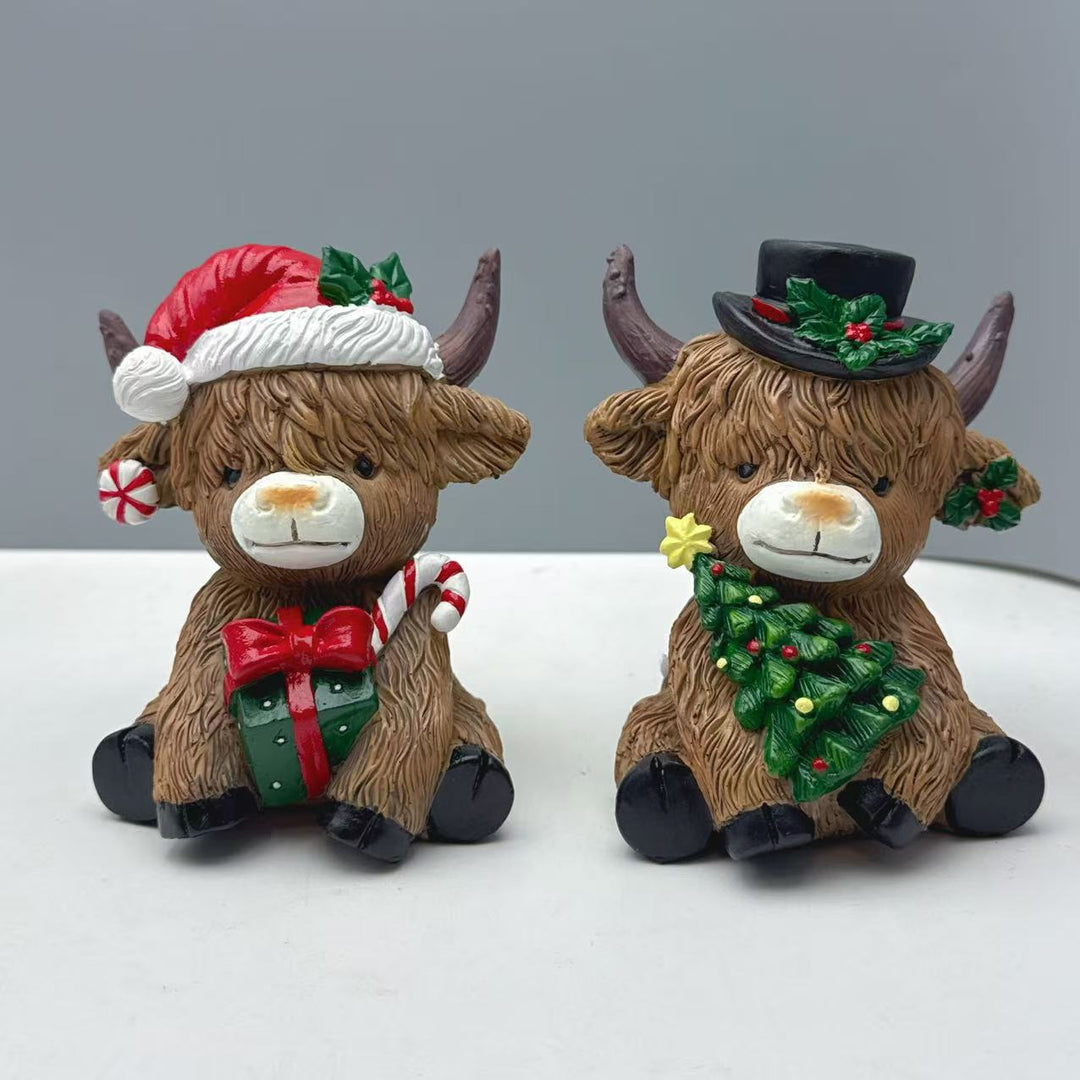 Decorative Highland Cow Figurine