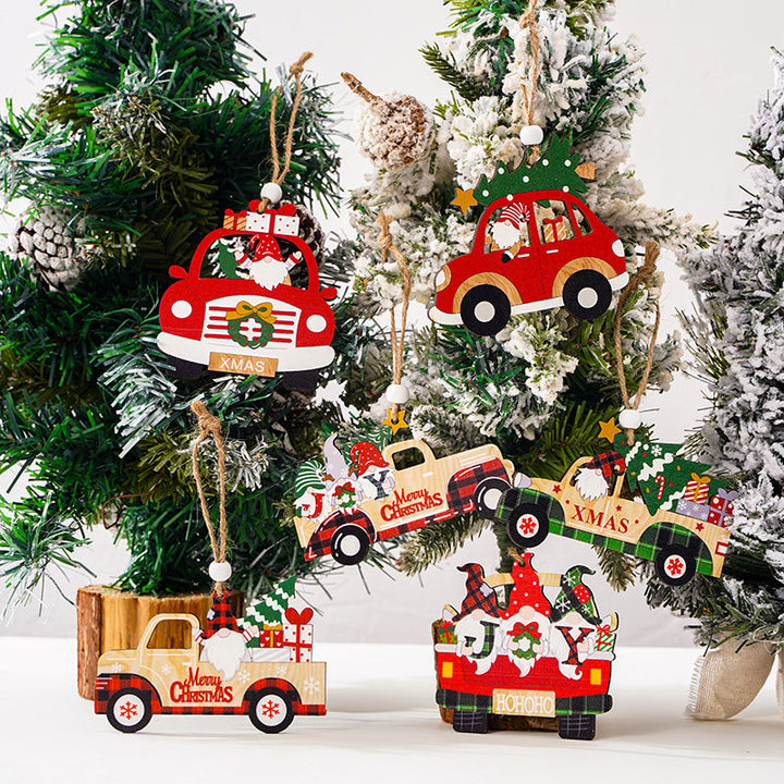 Decorative Christmas cart figure
