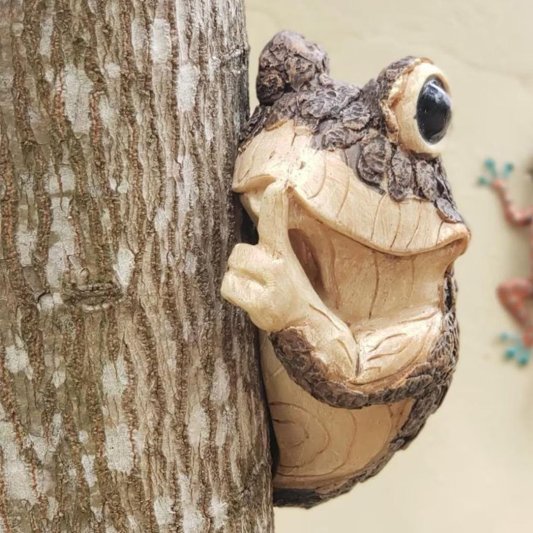 Whimsical Frog Wall Sculpture