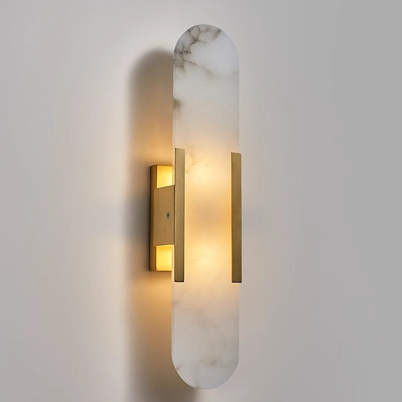 Contemporary glass wall light
