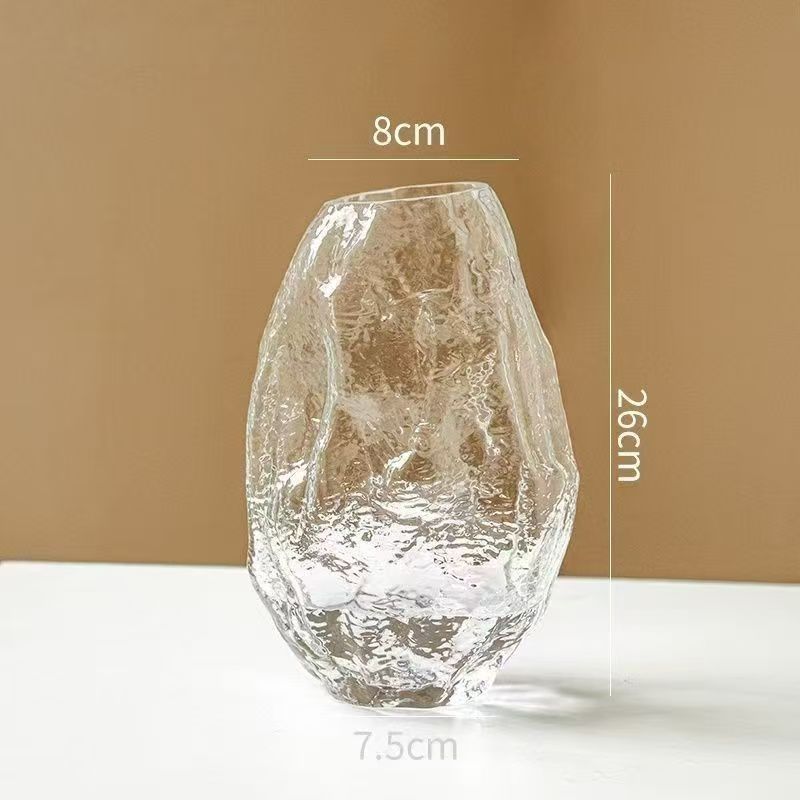 Handcrafted Textured Glass Vase