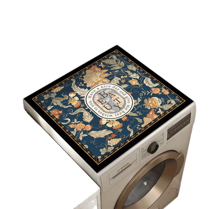 Decorative Floral Laundry Room Counter Mat