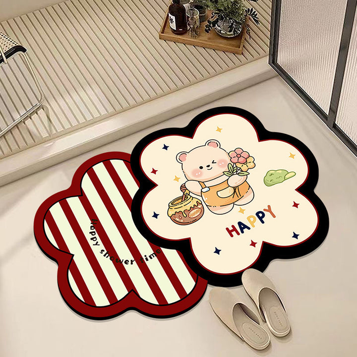 Cute Cartoon Animal Bath Mat