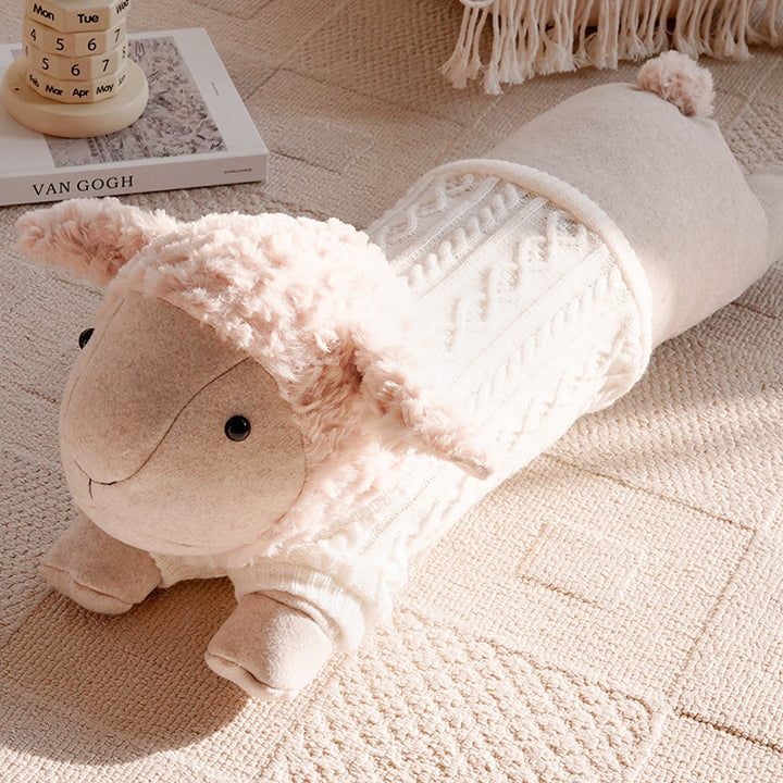 Adorable Plush Sheep Shaped Pillow