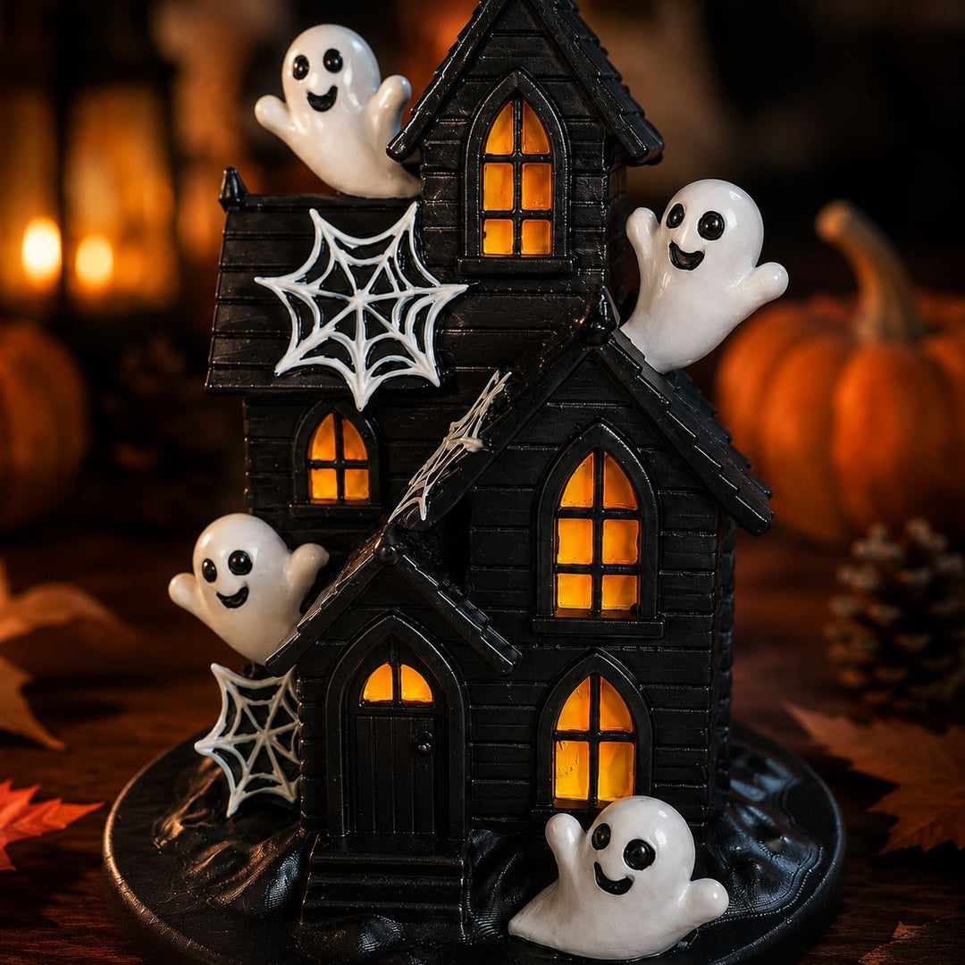 Halloween Deco House with spooky ghosts