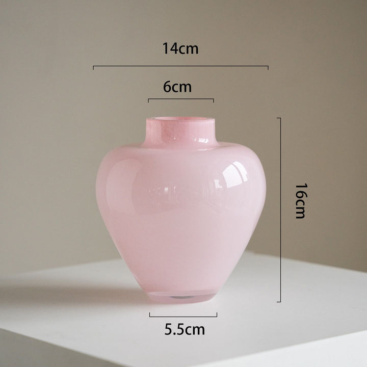 Elegant Heart-Shaped Glass Vase