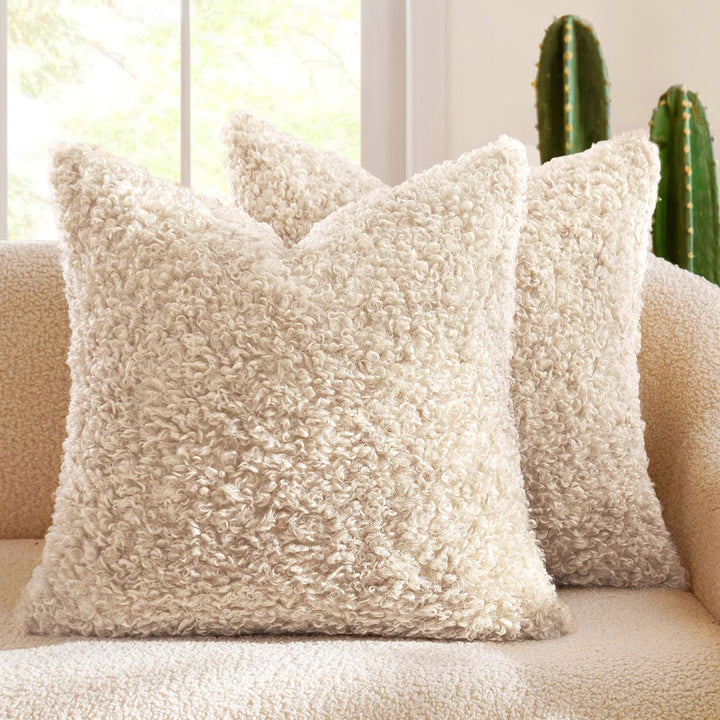 Fluffy Textured Decorative Pillow