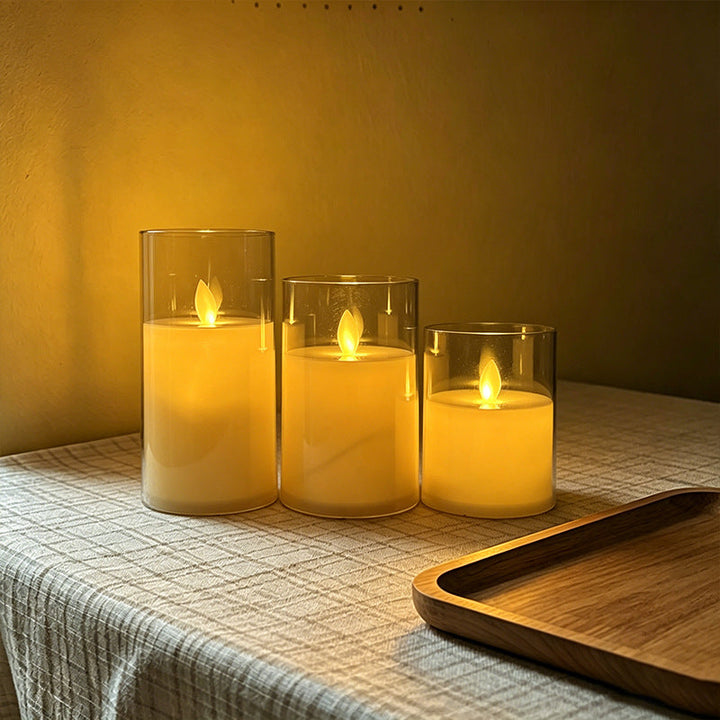 LED Scented Candle with Flame Effect
