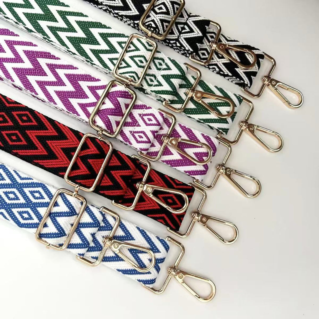 Adjustable Patterned Bag Strap
