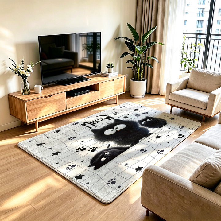 Cartoon Cat Area Rug