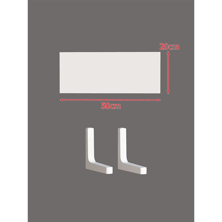 Long Narrow Floating Wall Shelf Kit with Concealed Heavy-Duty Brackets