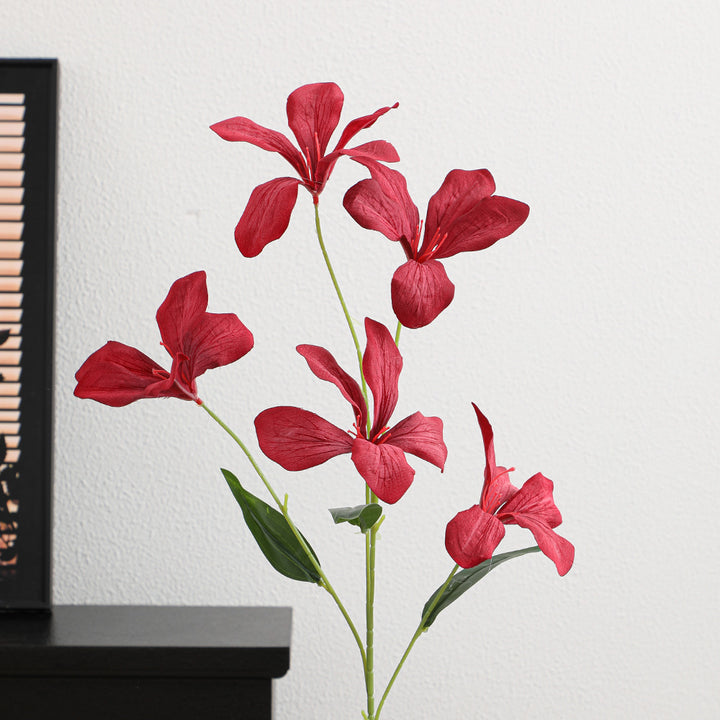 Artificial orchid flower branch with delicate flowers