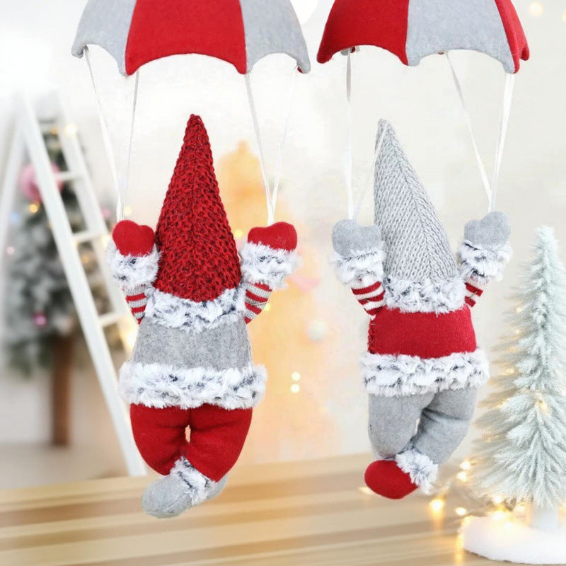 Decorative Santa Claus figure with parachute
