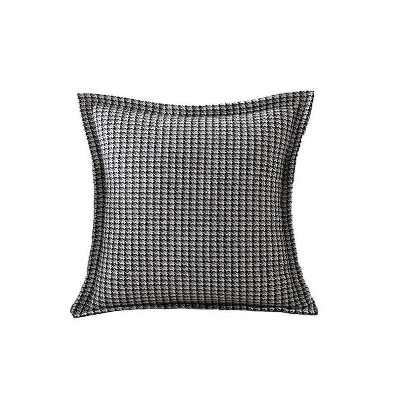 Checkered Pattern Accent Cushion