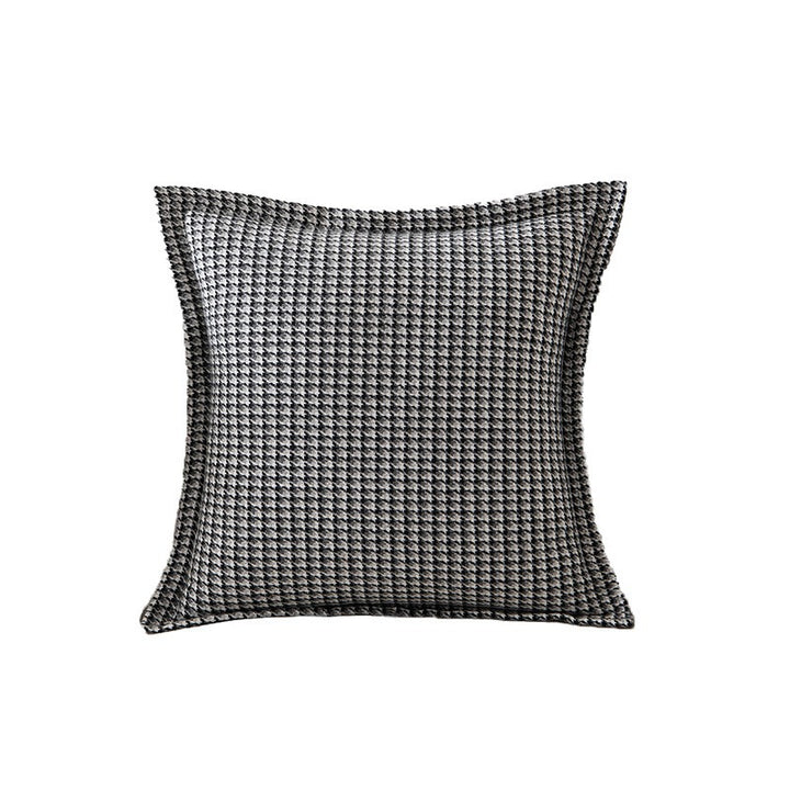 Checkered Pattern Accent Cushion