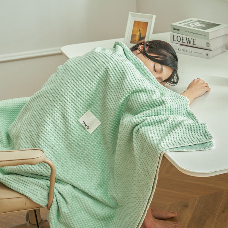 Soft Waffle-Weave Throw Blanket Avarnia