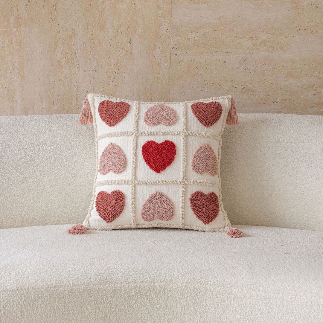 Decorative Textured Love Pillow