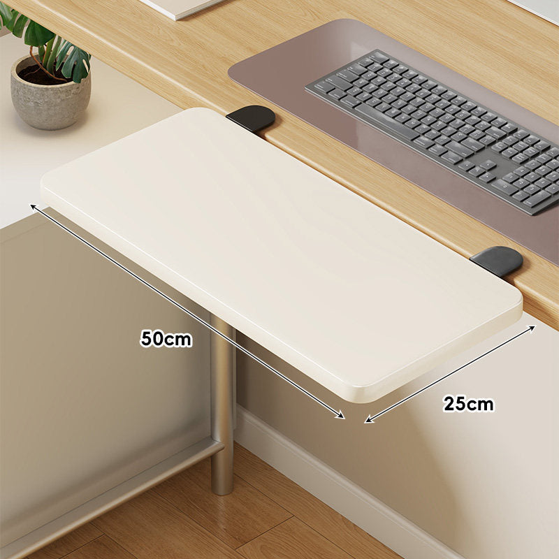Under-Desk Sliding Keyboard Tray and Desk Extender with Smooth Glide Mount