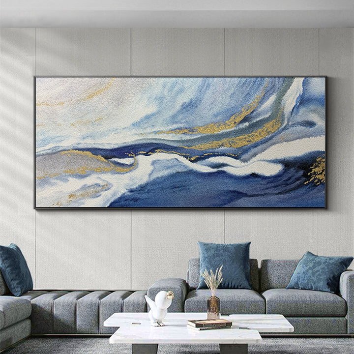 Abstract Ocean Wave Canvas Art Print