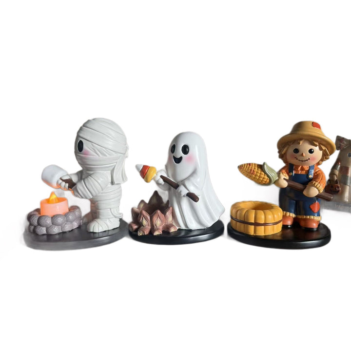 Decorative mummy figure with candle holder