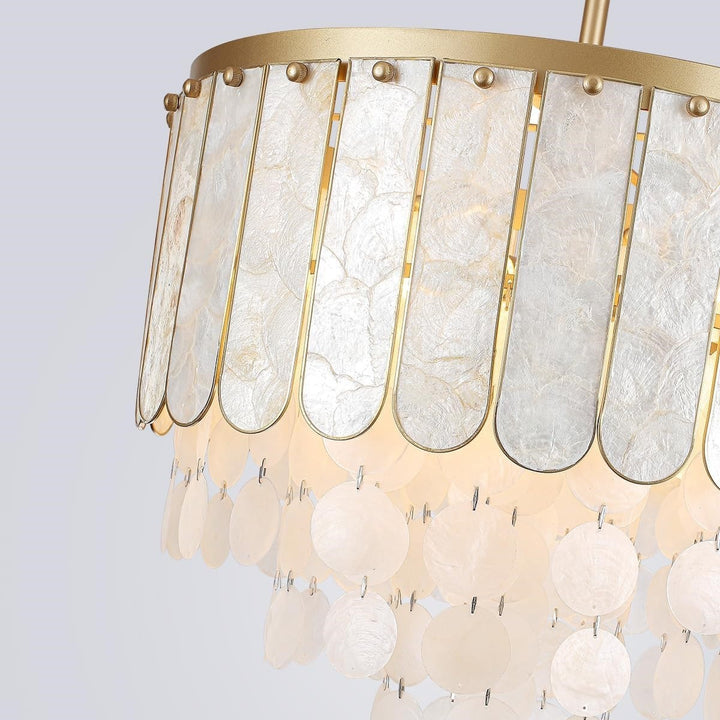 Capiz Shell Layer Pendant Light