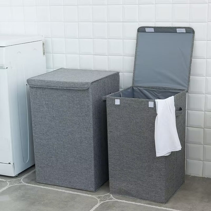 Storage basket with removable lid